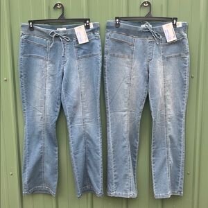 Seam Front Bootcut Denim Pants 2-Pack Size XL